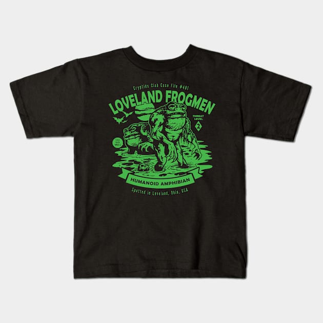 Loveland Frogmen Kids T-Shirt by heartattackjack